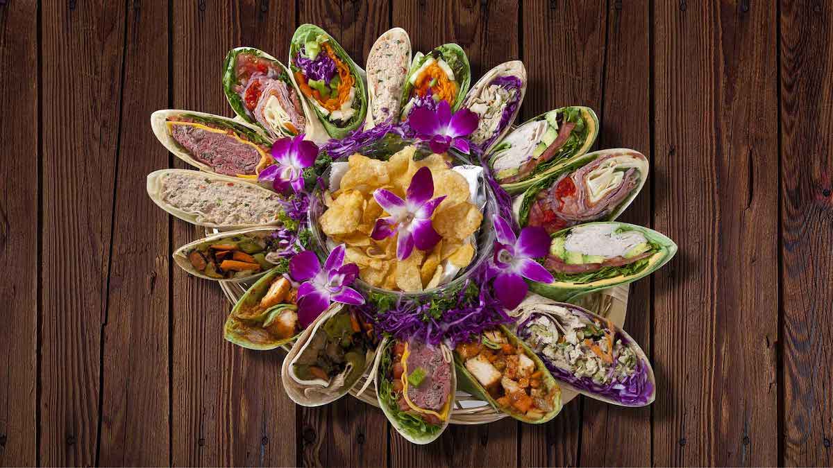 LI Bagel Cafe Assorted Wraps Platter